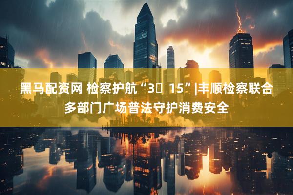 黑马配资网 检察护航“3・15”|丰顺检察联合多部门广场普法守护消费安全