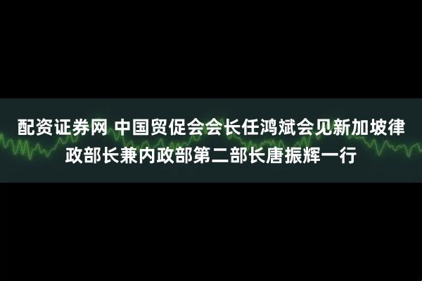 配资证券网 中国贸促会会长任鸿斌会见新加坡律政部长兼内政部第二部长唐振辉一行